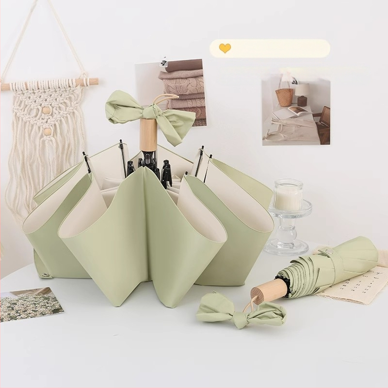 Αυτόματη αναδιπλούμενη ομπρέλα για ήλιο και βροχή, σκελετός 8 ραβδών από ατσάλι, ύφασμα 190T UPF 50+, δυνατότητα λογοτύπου