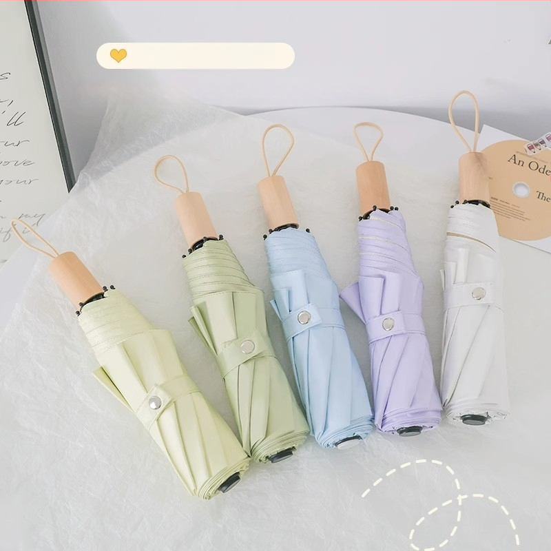 Αυτόματη αναδιπλούμενη ομπρέλα για ήλιο και βροχή, σκελετός 8 ραβδών από ατσάλι, ύφασμα 190T UPF 50+, δυνατότητα λογοτύπου