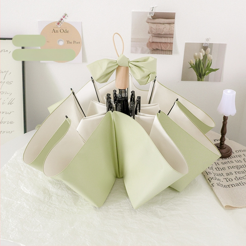 Αυτόματη αναδιπλούμενη ομπρέλα για ήλιο και βροχή, σκελετός 8 ραβδών από ατσάλι, ύφασμα 190T UPF 50+, δυνατότητα λογοτύπου