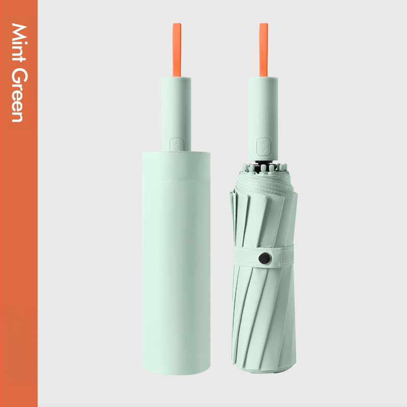 Ομπρέλα ήλίου με 12 οστά, αυτόματη αναδίπλωση, ύφασμα 210t, UPF 50+, τριπλή πτυχή, ράβδοι από ίνες