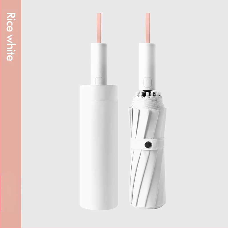 Ομπρέλα ήλίου με 12 οστά, αυτόματη αναδίπλωση, ύφασμα 210t, UPF 50+, τριπλή πτυχή, ράβδοι από ίνες