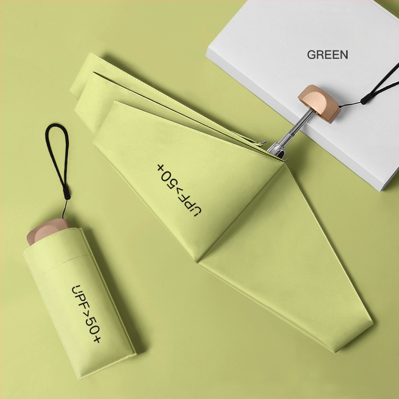 Πενταπλό αλουμινένιο ομπρέλα ήλιου με UV προστασία UPF 50+, εξαιρετικά ελαφριά 0,22 kg, κατασκευή με 6 βέργες, χειροκίνητο άνοιγμα, δυνατότητα προσαρμοσμένου λογότυπου