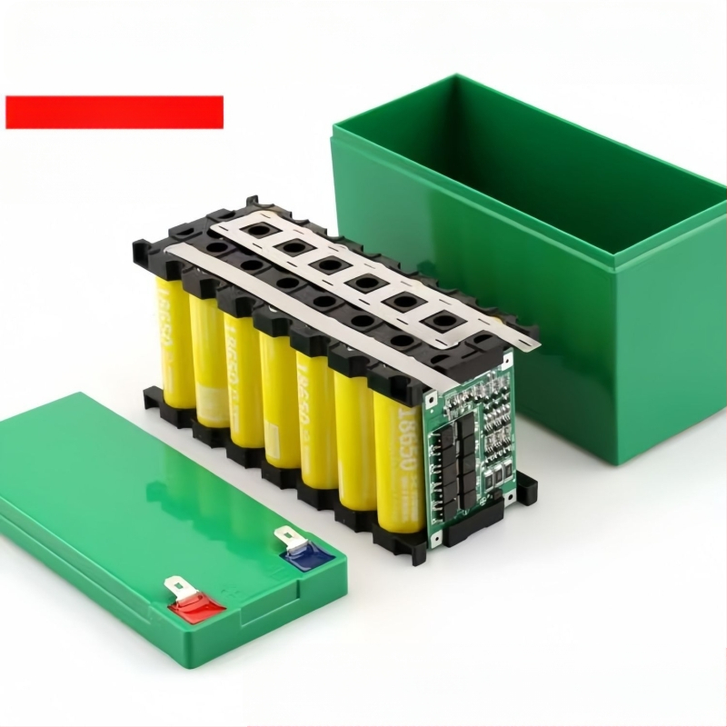 Комплект кутия за батерии 18650 с никелова скоба, 12V 7Ah Li-ion пакет, балансиращ защитен модул 3S 40A