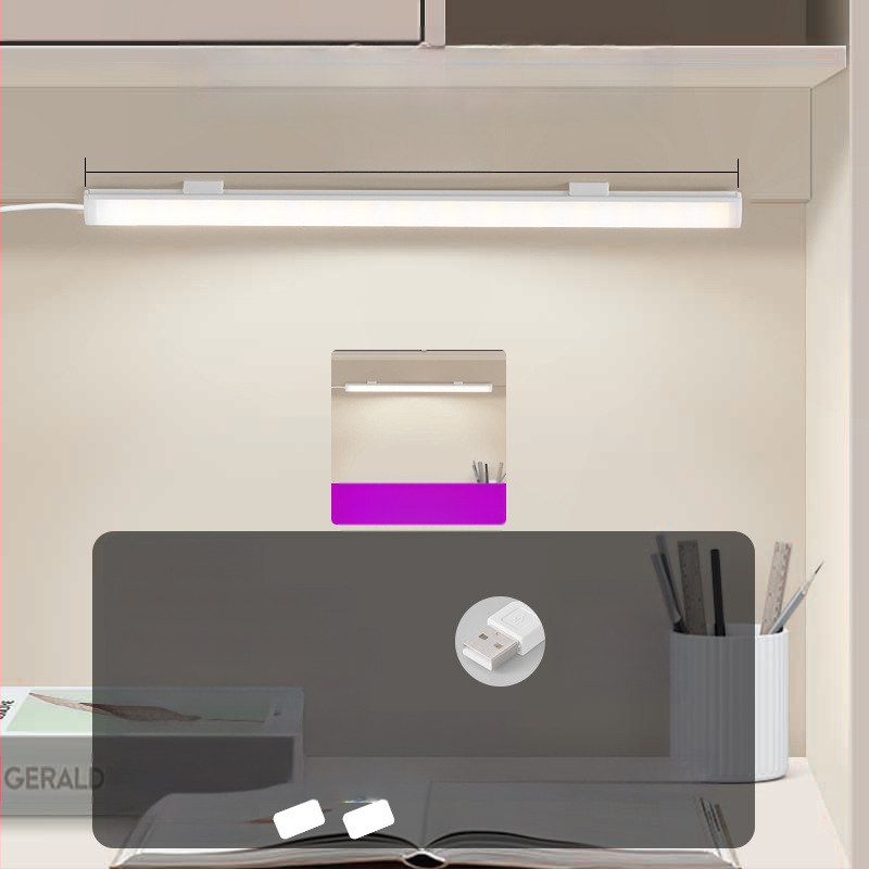 Λαμπα γραφείου με USB τροφοδοσία, διακόπτης κουμπιού, σώμα από PC, ρυθμιζόμενη φωτεινότητα, μοντέρνο μινιμαλιστικό στυλ