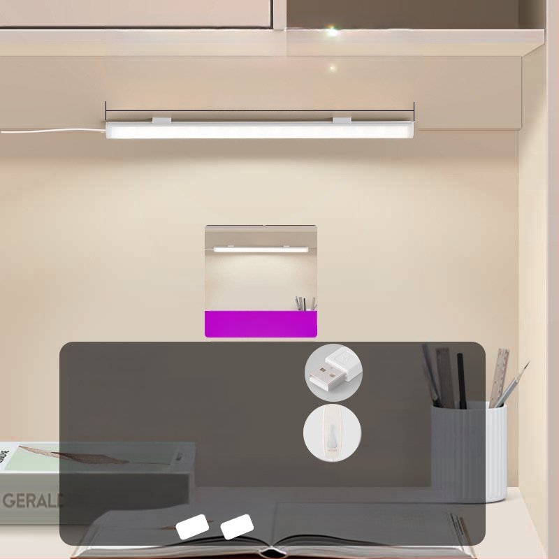 Λαμπα γραφείου με USB τροφοδοσία, διακόπτης κουμπιού, σώμα από PC, ρυθμιζόμενη φωτεινότητα, μοντέρνο μινιμαλιστικό στυλ