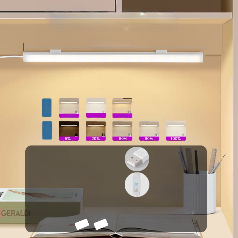 Λαμπα γραφείου με USB τροφοδοσία, διακόπτης κουμπιού, σώμα από PC, ρυθμιζόμενη φωτεινότητα, μοντέρνο μινιμαλιστικό στυλ