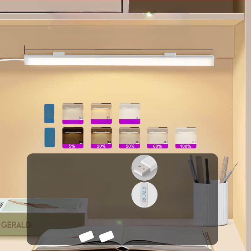 Λαμπα γραφείου με USB τροφοδοσία, διακόπτης κουμπιού, σώμα από PC, ρυθμιζόμενη φωτεινότητα, μοντέρνο μινιμαλιστικό στυλ