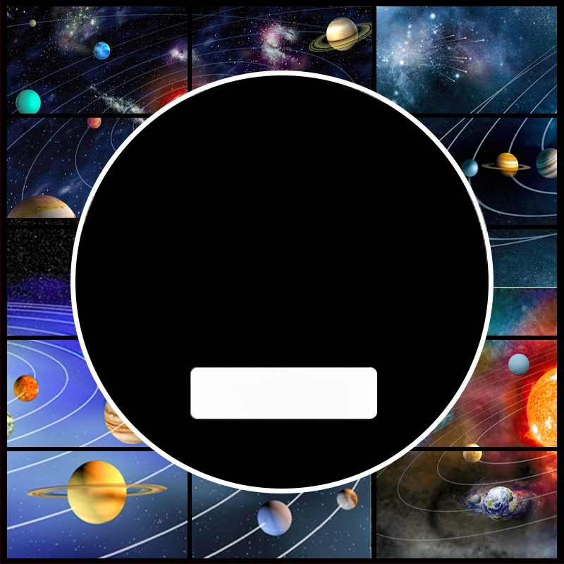 Fából készült Naprendszer puzzle - 300/500/1000 darab, oktató tudományos téma, testreszabható dizájn