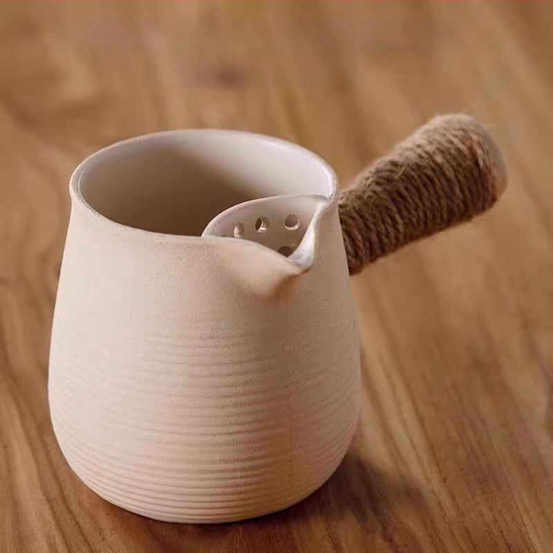 Lauko keraminis arbatos rinkinys su anglimi – kempingo arbatos rinkinys su atvira liepsna, nešiojamas, atsparus karščiui, tinkamas 6–10 žmonėms, pritaikymas galimas