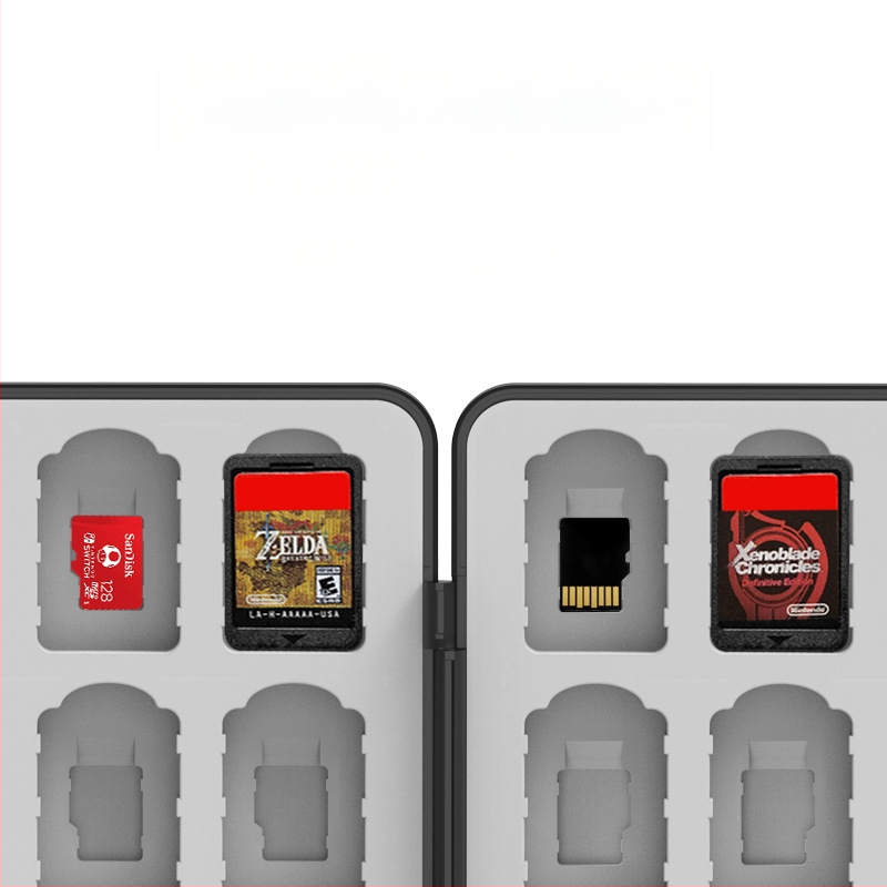 Cutie de stocare a cardurilor de joc Nintendo Switch 2 – magnetică, ABS + gel de silice, 64 32-in-1, compatibilă Switch 2/OLED/Switch/Lite, dimensiuni 17.5×13.5×2.4 cm, greutate 360 g
