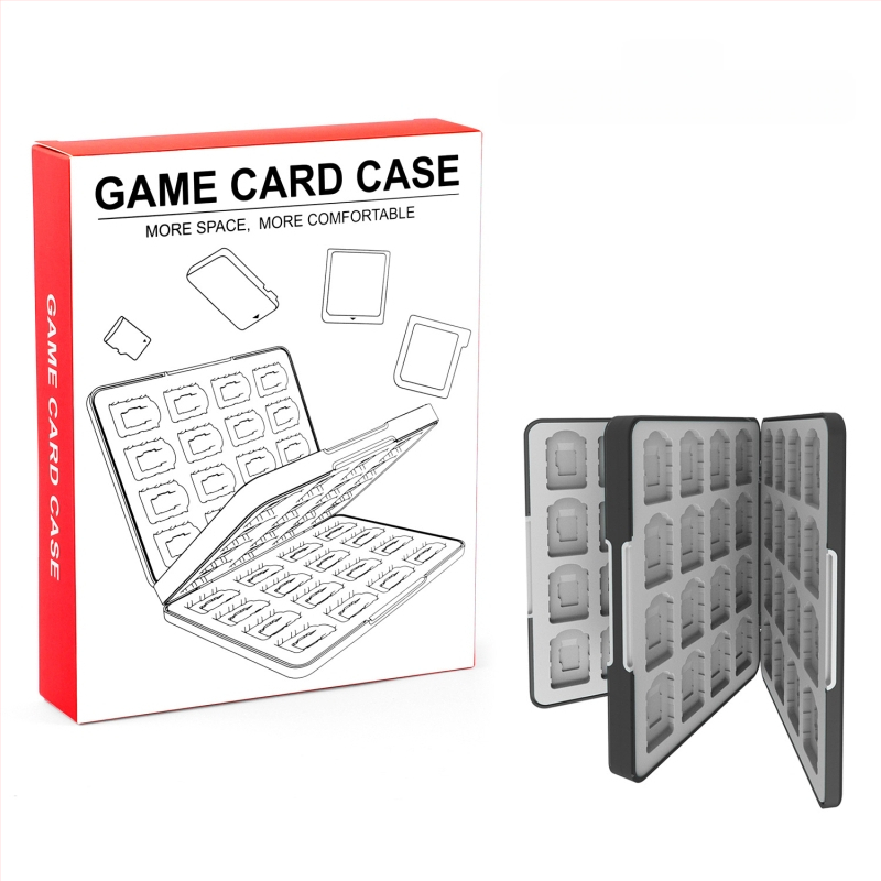 Cutie de stocare a cardurilor de joc Nintendo Switch 2 – magnetică, ABS + gel de silice, 64 32-in-1, compatibilă Switch 2/OLED/Switch/Lite, dimensiuni 17.5×13.5×2.4 cm, greutate 360 g