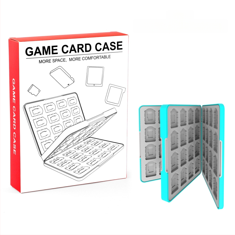 Cutie de stocare a cardurilor de joc Nintendo Switch 2 – magnetică, ABS + gel de silice, 64 32-in-1, compatibilă Switch 2/OLED/Switch/Lite, dimensiuni 17.5×13.5×2.4 cm, greutate 360 g