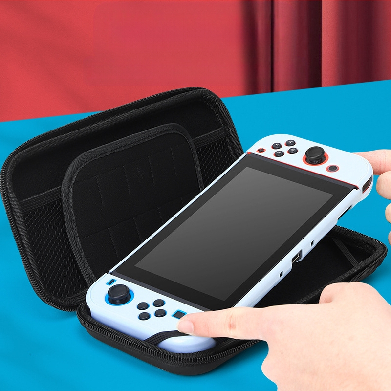 Θήκη αποθήκευσης για Nintendo Switch OLED με σκληρό περίβλημα, EVA+PU υλικό, ραφή, σχέδιο καρτούν με gradient, συμβατή με Switch OLED