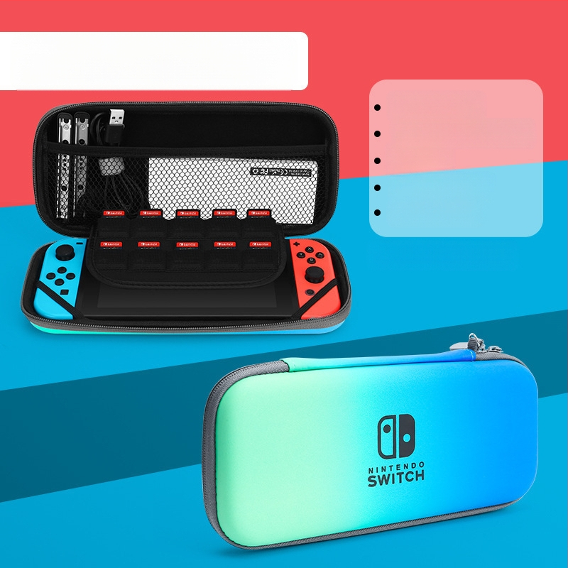 Θήκη αποθήκευσης για Nintendo Switch OLED με σκληρό περίβλημα, EVA+PU υλικό, ραφή, σχέδιο καρτούν με gradient, συμβατή με Switch OLED