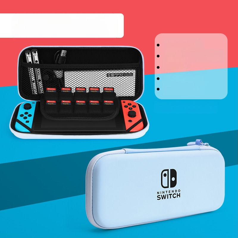 Θήκη αποθήκευσης για Nintendo Switch OLED με σκληρό περίβλημα, EVA+PU υλικό, ραφή, σχέδιο καρτούν με gradient, συμβατή με Switch OLED