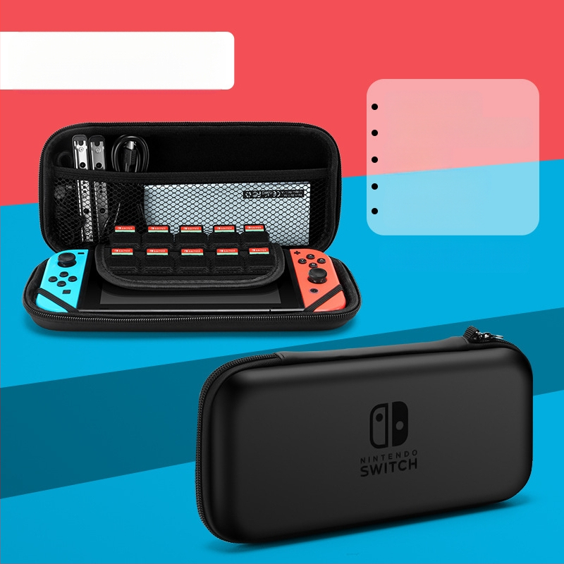 Θήκη αποθήκευσης για Nintendo Switch OLED με σκληρό περίβλημα, EVA+PU υλικό, ραφή, σχέδιο καρτούν με gradient, συμβατή με Switch OLED