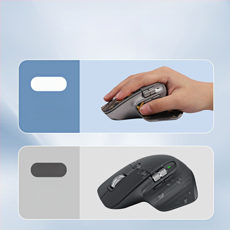 MX Master3s подложка за мишка – антиплъзгаща се, абсорбираща пот, износоустойчива, корозионоустойчива (Съвместим с Logitech MX Master3s)