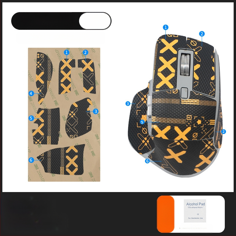 MX Master3s подложка за мишка – антиплъзгаща се, абсорбираща пот, износоустойчива, корозионоустойчива (Съвместим с Logitech MX Master3s)