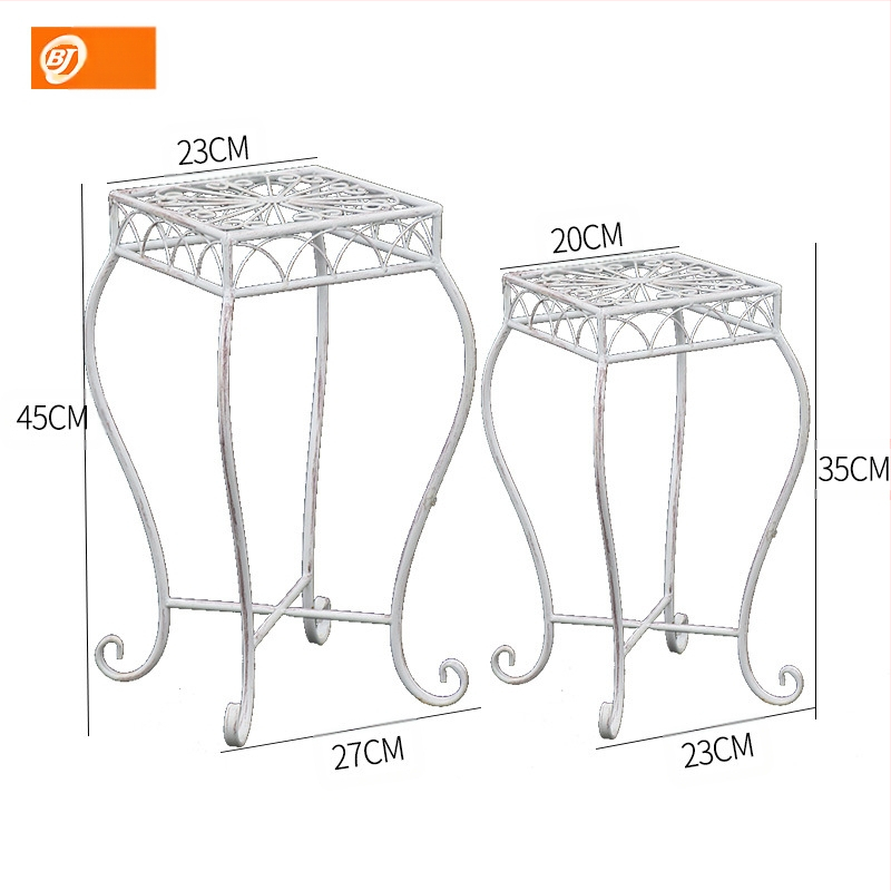 Σφυρήλατη βάση γλαστρών από σίδηρο, ρετρό σχεδίαση για δάπεδο, modular σχεδίαση, έως έξι επίπεδα