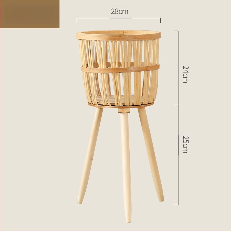 Coș de plante împletit – producție manuală, țesut din viță, decorativ (Material: Viță; Proces: Țesut; Producție: Manual; Personalizare: Da; Categoria: Coș împletit)