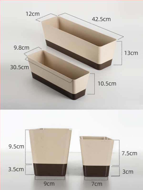 Ghiveci din plastic pentru grădinăritul de casă, stil minimalist, pentru podea