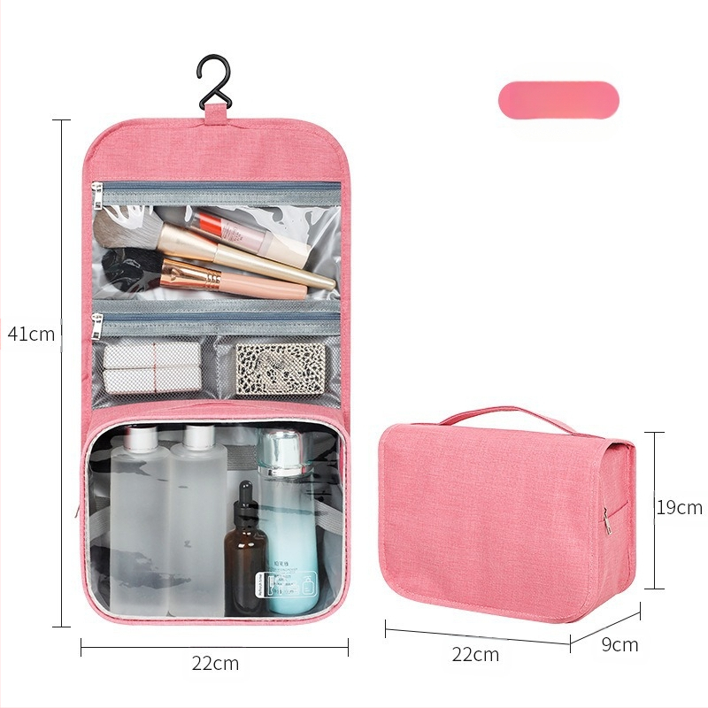 Geantă pentru toalete cu separare uscat-ud, portabilă, material Oxford, design simplu și modern, ideală pentru călătorii și deplasări de afaceri