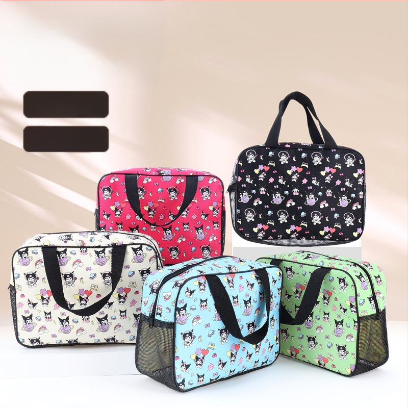Dianzhi Pai Geantă de toaletă din PVC, stil desen animat – depozitare pentru cosmetice în timpul călătoriilor