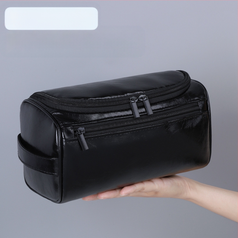 Geantă de toaletă din PU - piele pentru călătorii, multifuncțională, impermeabilă, cu capacitate mare