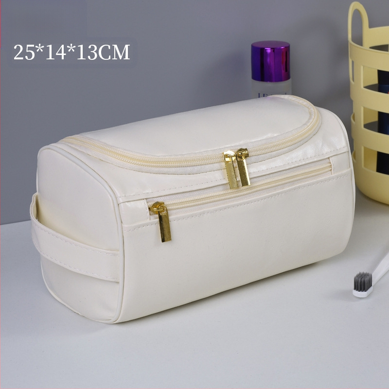 Geantă de toaletă din PU - piele pentru călătorii, multifuncțională, impermeabilă, cu capacitate mare