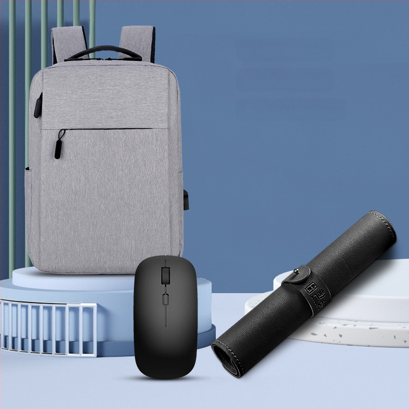 Σετ δώρων με σακίδιο - μοντέρνο και απλό εταιρικό δώρο για το προσωπικό και τους συναδέλφους