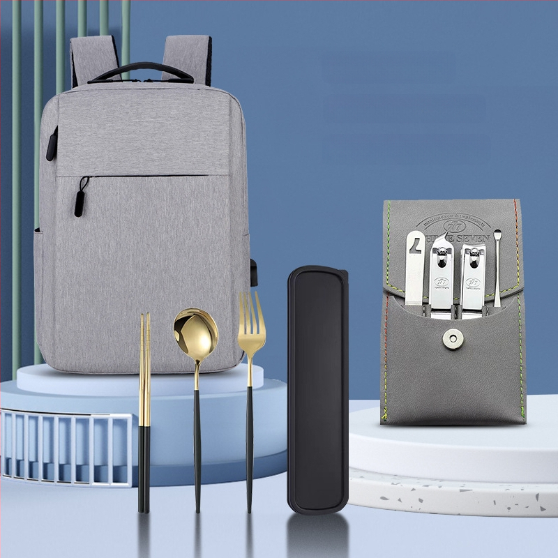 Σετ δώρων με σακίδιο - μοντέρνο και απλό εταιρικό δώρο για το προσωπικό και τους συναδέλφους