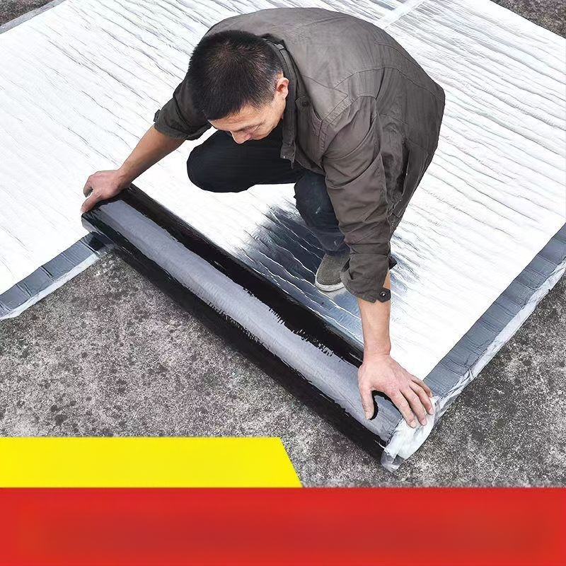 SBS αυτοκόλλητο ρολό υλικό για επισκευή διαρροών – παχύ φελτ ύφασμα, ταινία για ασφάλτινο στέγασμα, PE υλικό, αδιάβροχο, ανθεκτικό στην υγρασία