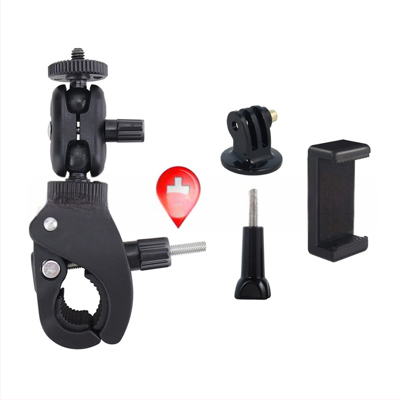 Universal σφιγκτήρας σωλήνα για smartphones και κάμερες δράσης — μοντέλο Universal, υλικό πλαστικό/μέταλλο, σταθερή λήψη