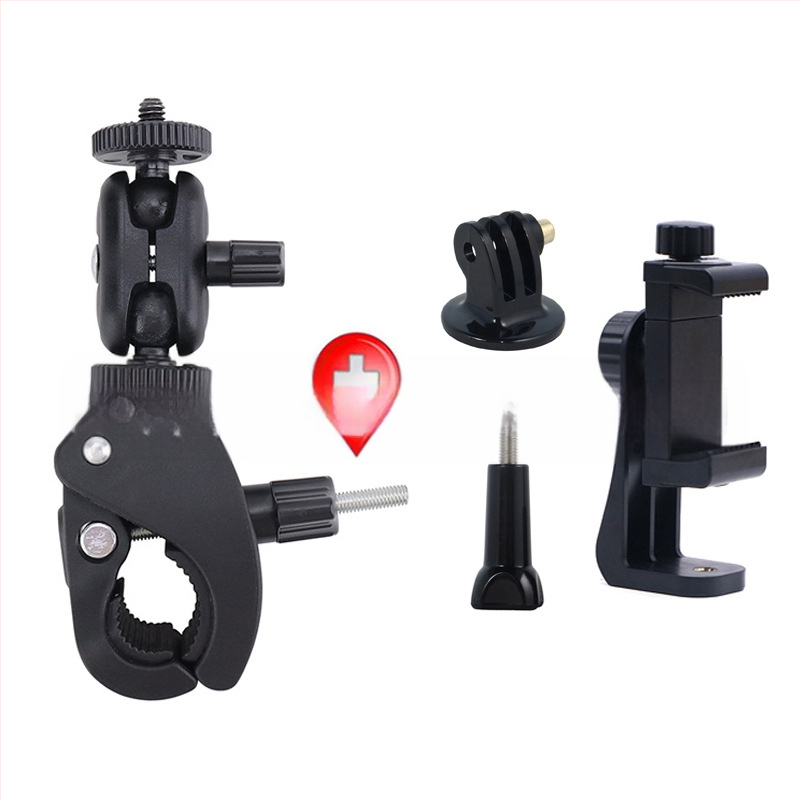 Universal σφιγκτήρας σωλήνα για smartphones και κάμερες δράσης — μοντέλο Universal, υλικό πλαστικό/μέταλλο, σταθερή λήψη