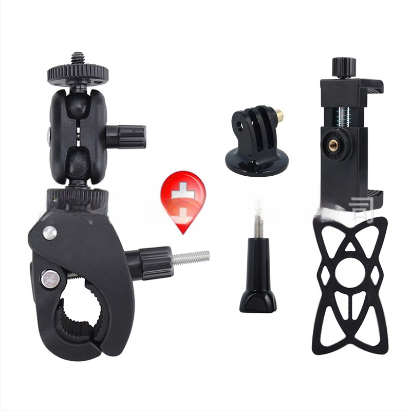 Universal σφιγκτήρας σωλήνα για smartphones και κάμερες δράσης — μοντέλο Universal, υλικό πλαστικό/μέταλλο, σταθερή λήψη