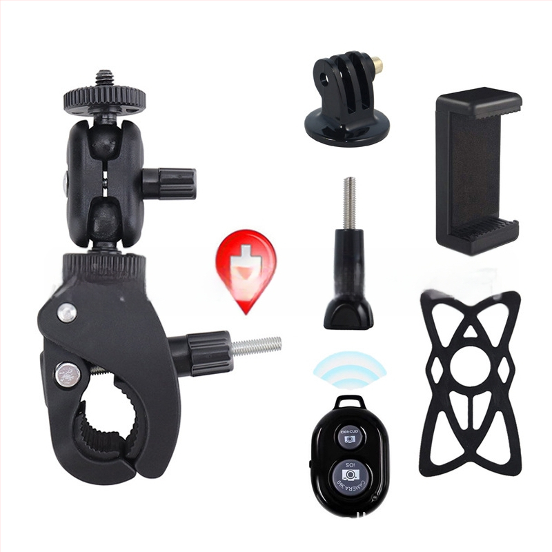 Universal σφιγκτήρας σωλήνα για smartphones και κάμερες δράσης — μοντέλο Universal, υλικό πλαστικό/μέταλλο, σταθερή λήψη