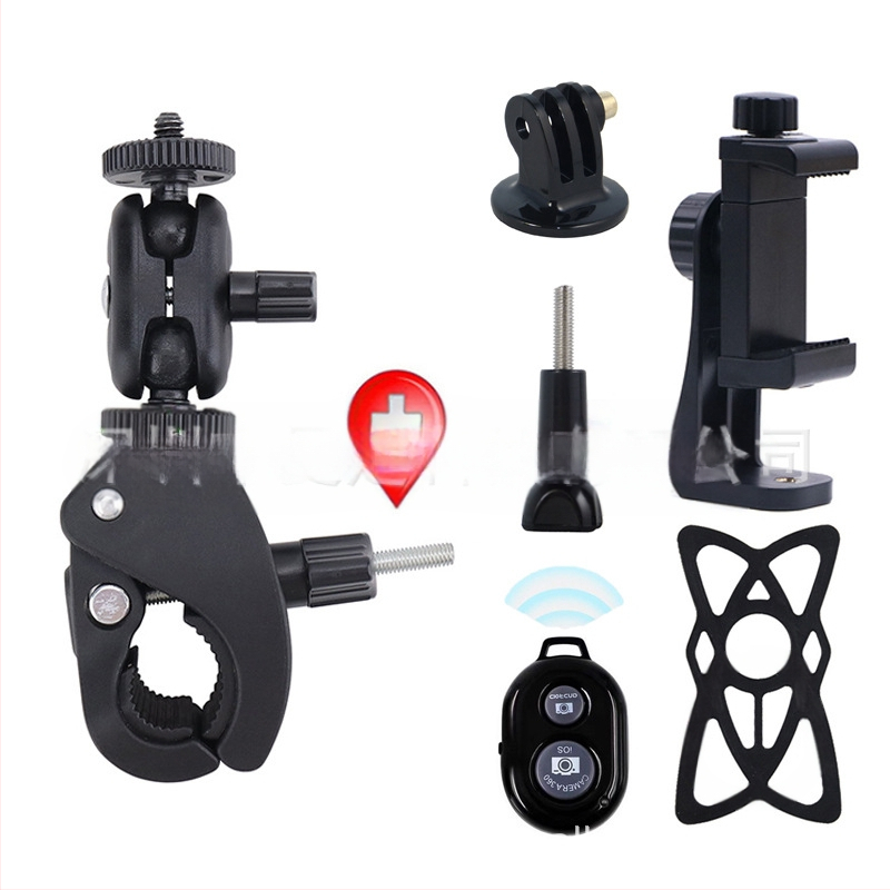 Universal σφιγκτήρας σωλήνα για smartphones και κάμερες δράσης — μοντέλο Universal, υλικό πλαστικό/μέταλλο, σταθερή λήψη