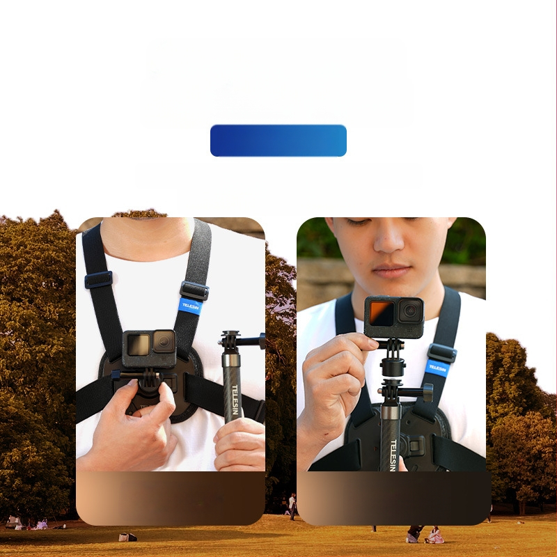 TELESIN εξάρτημα στήριξης κάμερας δράσης συμβατό με GoPro 12, Insta360 X3/X4 και DJI Action 5/4/3