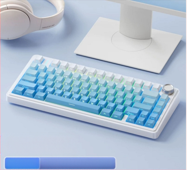 Wolf Spider F75 механична клавиатура - 75 клавиши, gasket конструкция, hot-swappable, RGB подсветка, три режима на свързаност