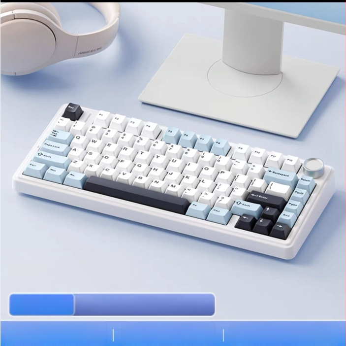 Wolf Spider F75 механична клавиатура - 75 клавиши, gasket конструкция, hot-swappable, RGB подсветка, три режима на свързаност