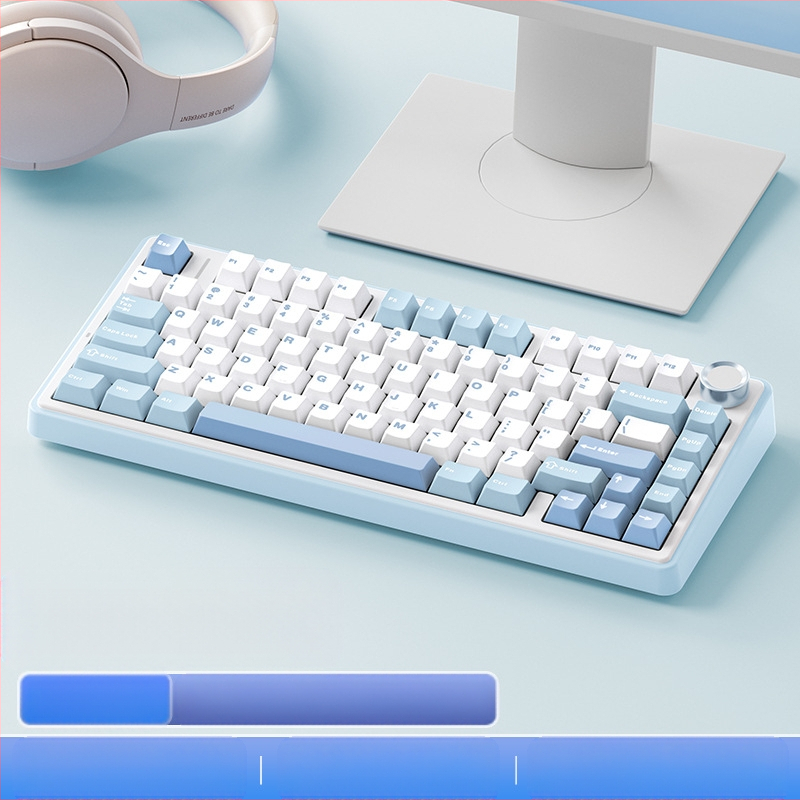 Wolf Spider F75 механична клавиатура - 75 клавиши, gasket конструкция, hot-swappable, RGB подсветка, три режима на свързаност