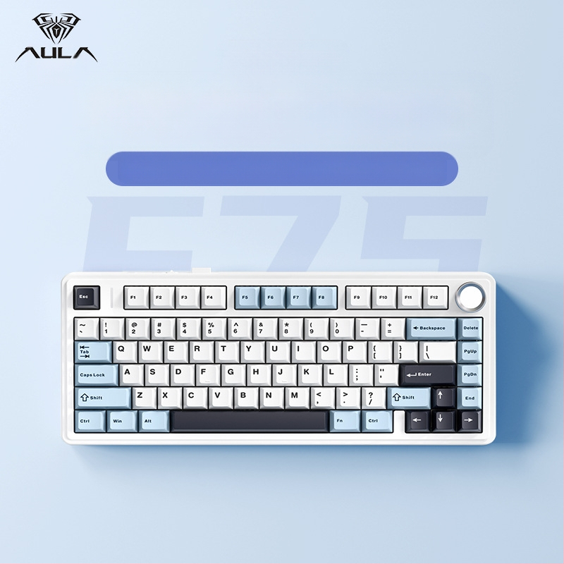 Wolf Spider F75 механична клавиатура - 75 клавиши, gasket конструкция, hot-swappable, RGB подсветка, три режима на свързаност