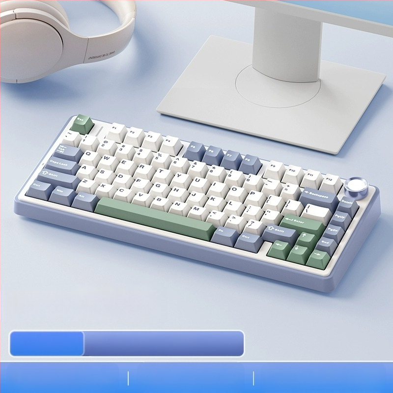 Wolf Spider F75 механична клавиатура - 75 клавиши, gasket конструкция, hot-swappable, RGB подсветка, три режима на свързаност