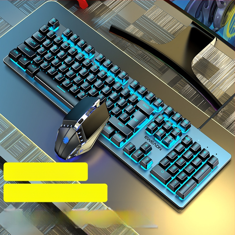 Forerunner GX300 σετ παιχνιδιών πληκτρολογίου και ποντικιού, ενσύρματο USB, οπτικό 1600dpi, φωτιζόμενο, εργονομικό