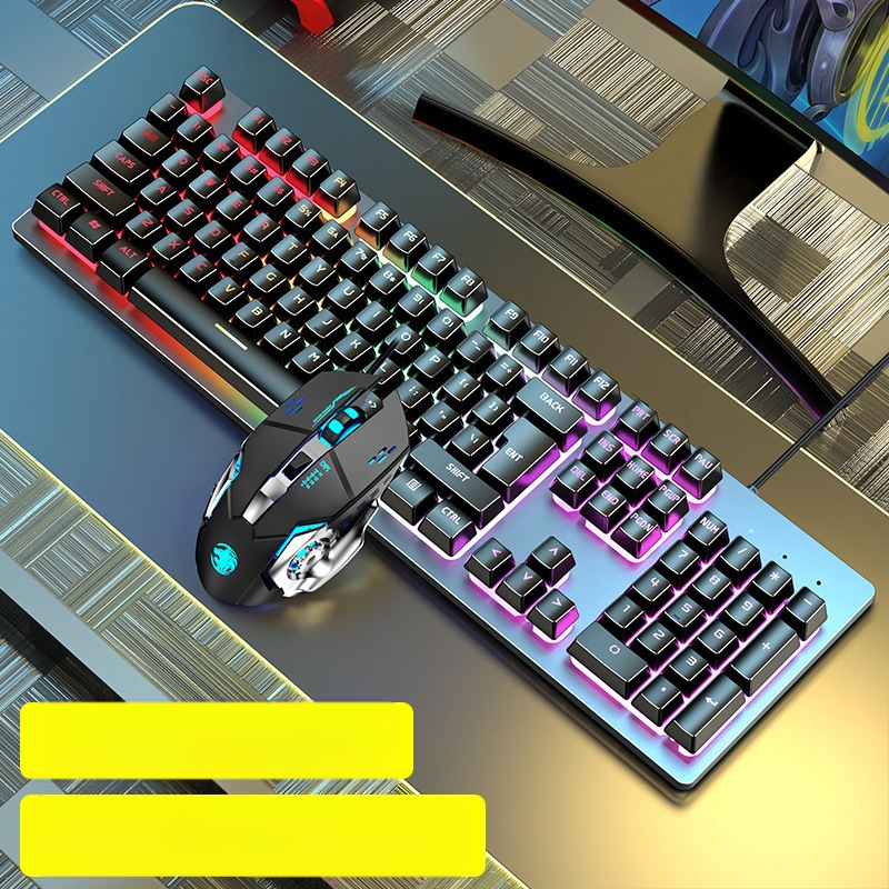 Forerunner GX300 σετ παιχνιδιών πληκτρολογίου και ποντικιού, ενσύρματο USB, οπτικό 1600dpi, φωτιζόμενο, εργονομικό