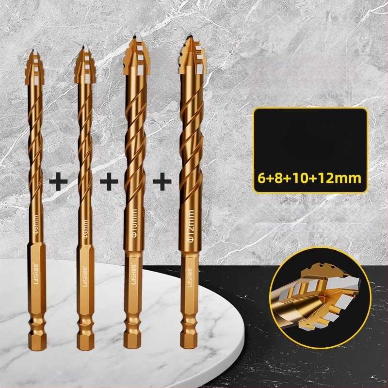 Четиризъбна назъбена ексцентрична глава за пробиване на керамични плочки и бетон – сухо пробиване, изключително твърда