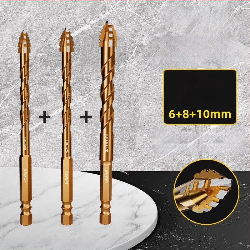 Четиризъбна назъбена ексцентрична глава за пробиване на керамични плочки и бетон – сухо пробиване, изключително твърда