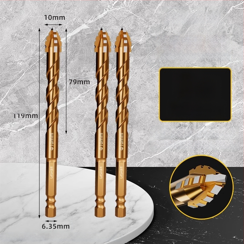 Четиризъбна назъбена ексцентрична глава за пробиване на керамични плочки и бетон – сухо пробиване, изключително твърда