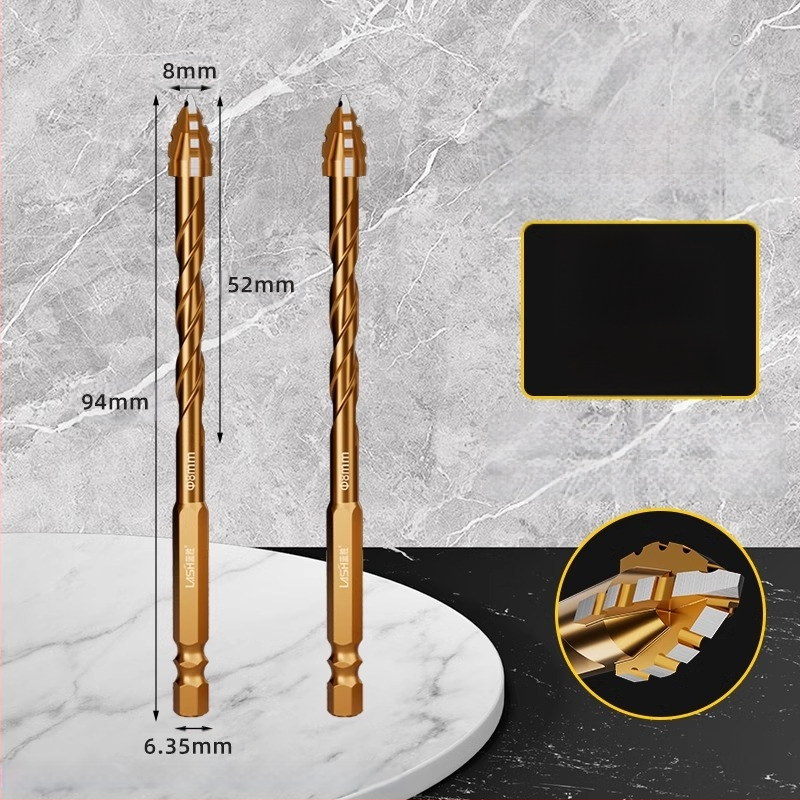 Четиризъбна назъбена ексцентрична глава за пробиване на керамични плочки и бетон – сухо пробиване, изключително твърда