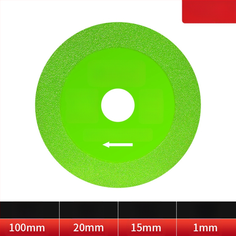 Διαμαντόδισκος υπερλεπτός κοπτικός δίσκος για γυαλί, κεραμικά, ζαϊντ και πλακάκια – Brazed, μοντέλο 100-15